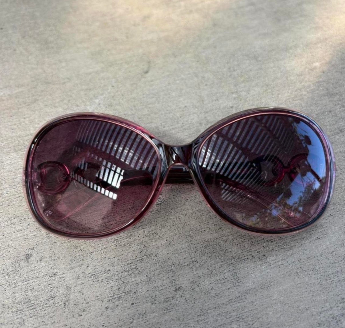 Y2K Baddie in Purple Sunglasses