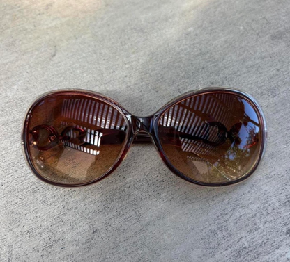 Y2K Baddie in Brownie Sunglasses