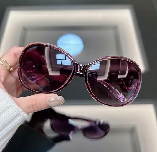 Y2K Baddie in Purple Sunglasses